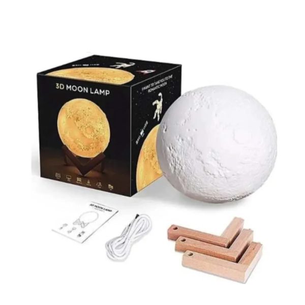 Remote Control Moon Lamp Bluetooth Speaker- USB Charging_1