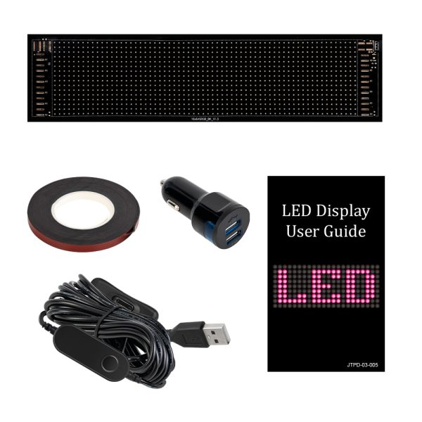 APP Controlled Flexible Rolling LED Screen Panel- USB Powered_7