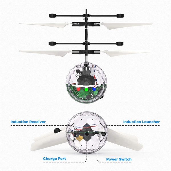 Flying Toy Ball Infrared Induction for Kids Colorful Flying Drone - USB Rechargeable_8