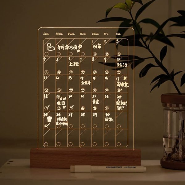 Luminous LED Acrylic Writing Note Board-USB Plugged-in_8