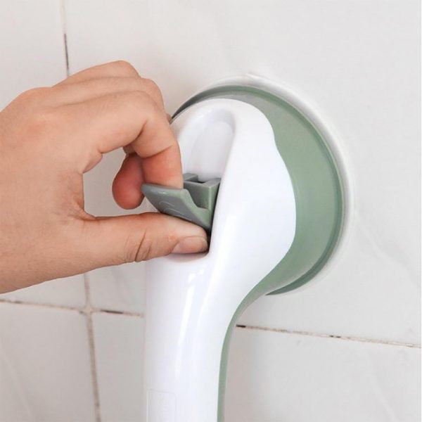 Shower Handle 12Inch Grab Bars for Bathroom with Strong Suction Cup for Elderly/Seniors Handicap and Kids_1