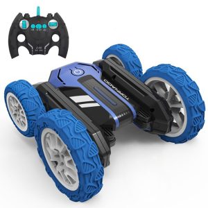 2.4GHz Remote Control Alloy Stunt Car Double Sided Tumbling Rotating Children’s Electric toy - USB Rechargeable_0