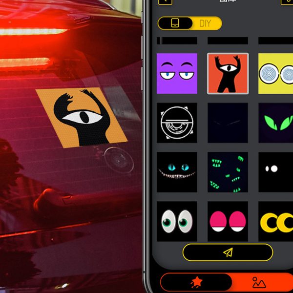 APP Controlled Wireless Emoji and Text Car Display Screen_9