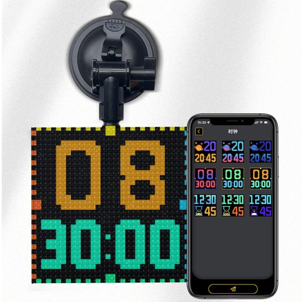 APP Controlled Wireless Emoji and Text Car Display Screen_2