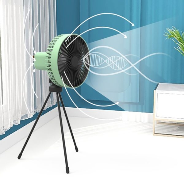 Portable Tripod Desk Fan with LED Night Light- USB Rechargeable_9