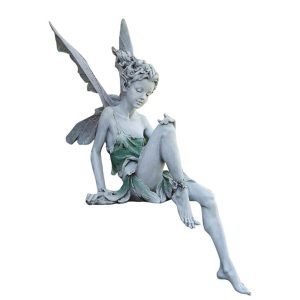 Sitting Fairy Statue for Garden Housewarming Garden_0