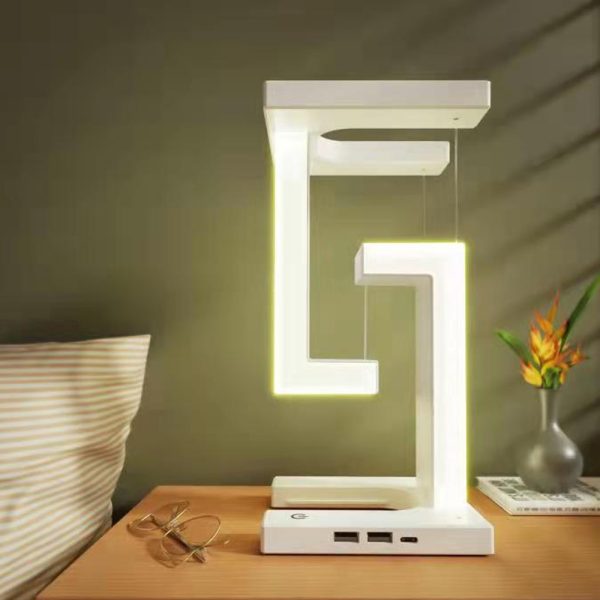 Wireless Charger and Suspension LED Table Night Lamp-USB Plugged-in_3