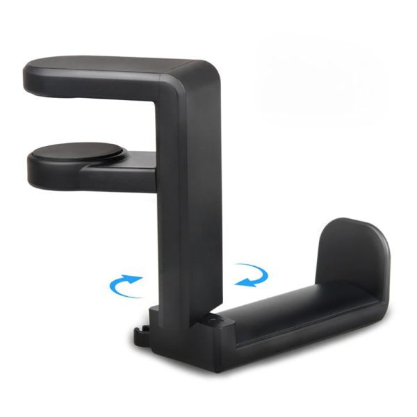 PC Gaming Headphone Hook Holder Hanger Mount Headset Stand with Adjustable & Rotating Arm Clamp_1
