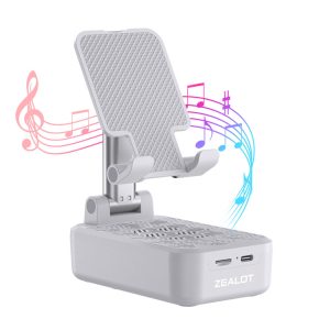 Cellphone Stand and Wireless Bluetooth Speaker-USB Charging_0