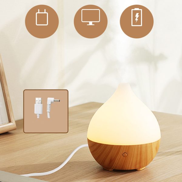 USB Interface Wood Grain Indoor Essential Oil Diffuser_1