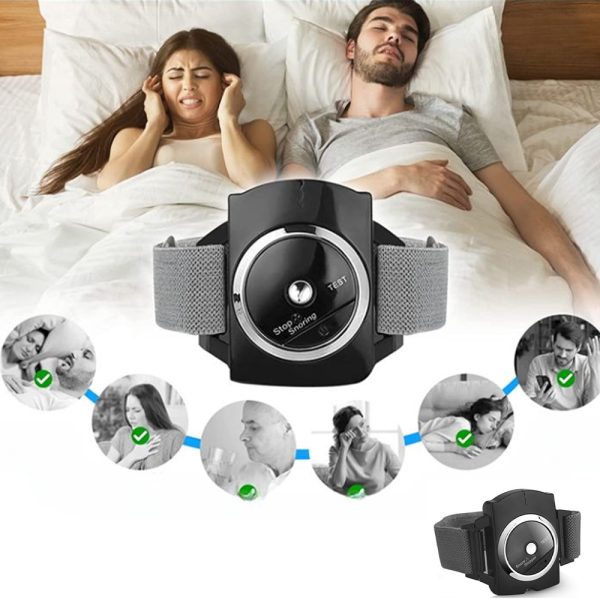 Anti-Snoring Sleep Connection Device with Wristband Stop Snoring Solution for men and Women- Battery Powered_8