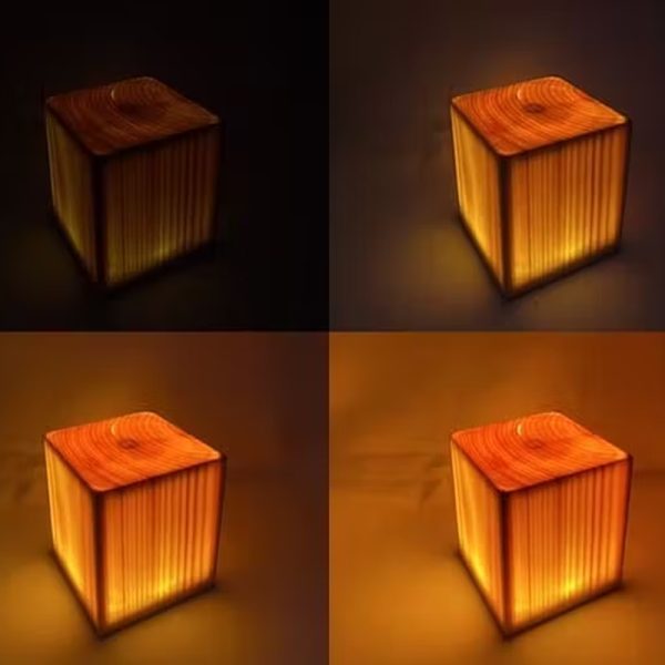 Translucent Wooden LED Touch Night Lamp-USB Rechargeable_5