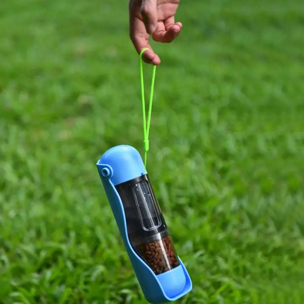 Portable Pet Water Treat Feeder with Poop Bag and Scooper_8