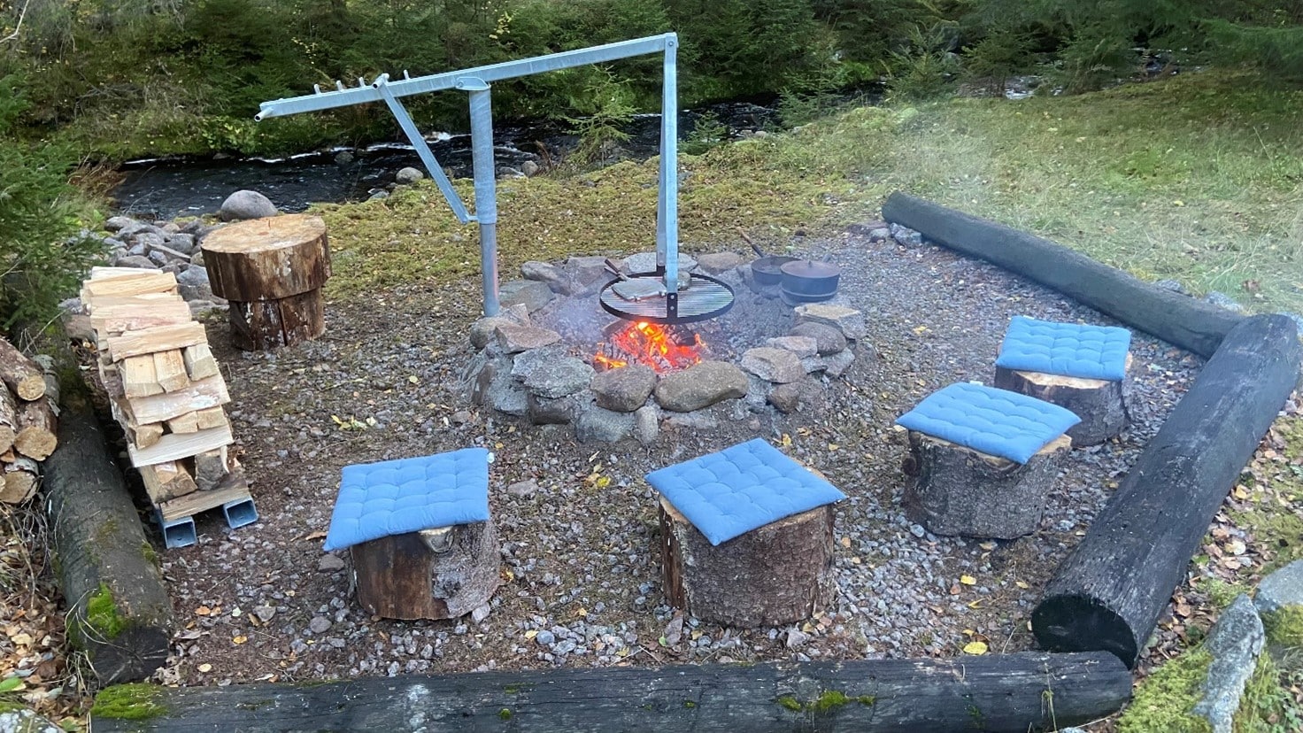 Grill og bålstativ 360 grader