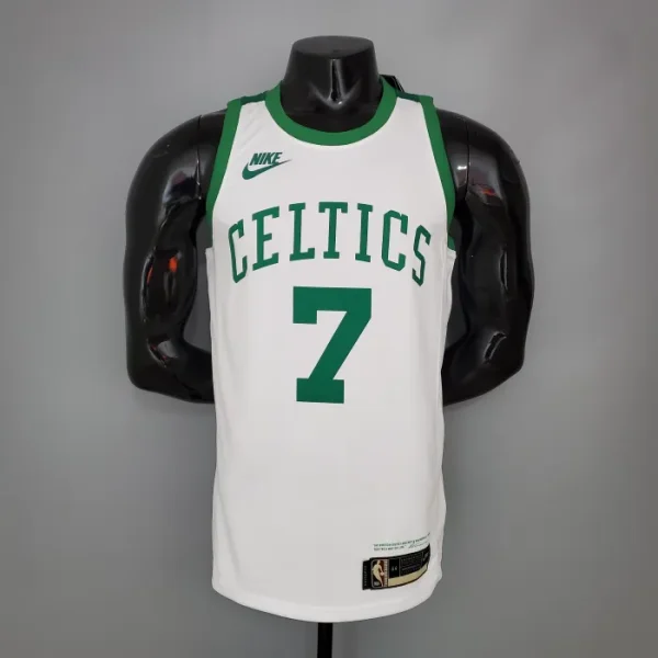 Jaylen Brown Boston Celtics 75th Anniversary Swingman Jersey White