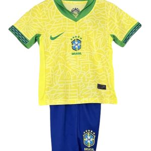 Brazil 2024 Home Kids Suit