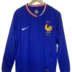 France Euro 2024 Home Man Long Sleeve Jersey