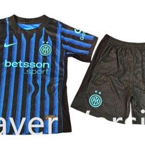 Player Inter Milan Home Kids Suit 25/26