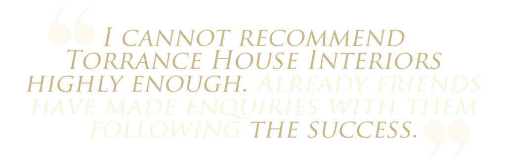 Customer Quote for Torrance House Interiors
