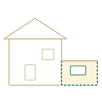 Single Storey Extension Icon