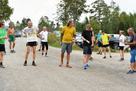 I startgruppe 6 ser vi foran fra v. Jens-Otto Løkkevik, Bjørn Åstorp, Fredrik Fange og Martin Syver Larsen