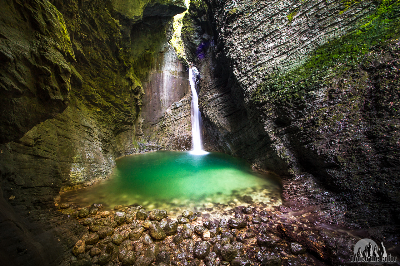 Waterfall Kozjak, Kobarid, Slovenia