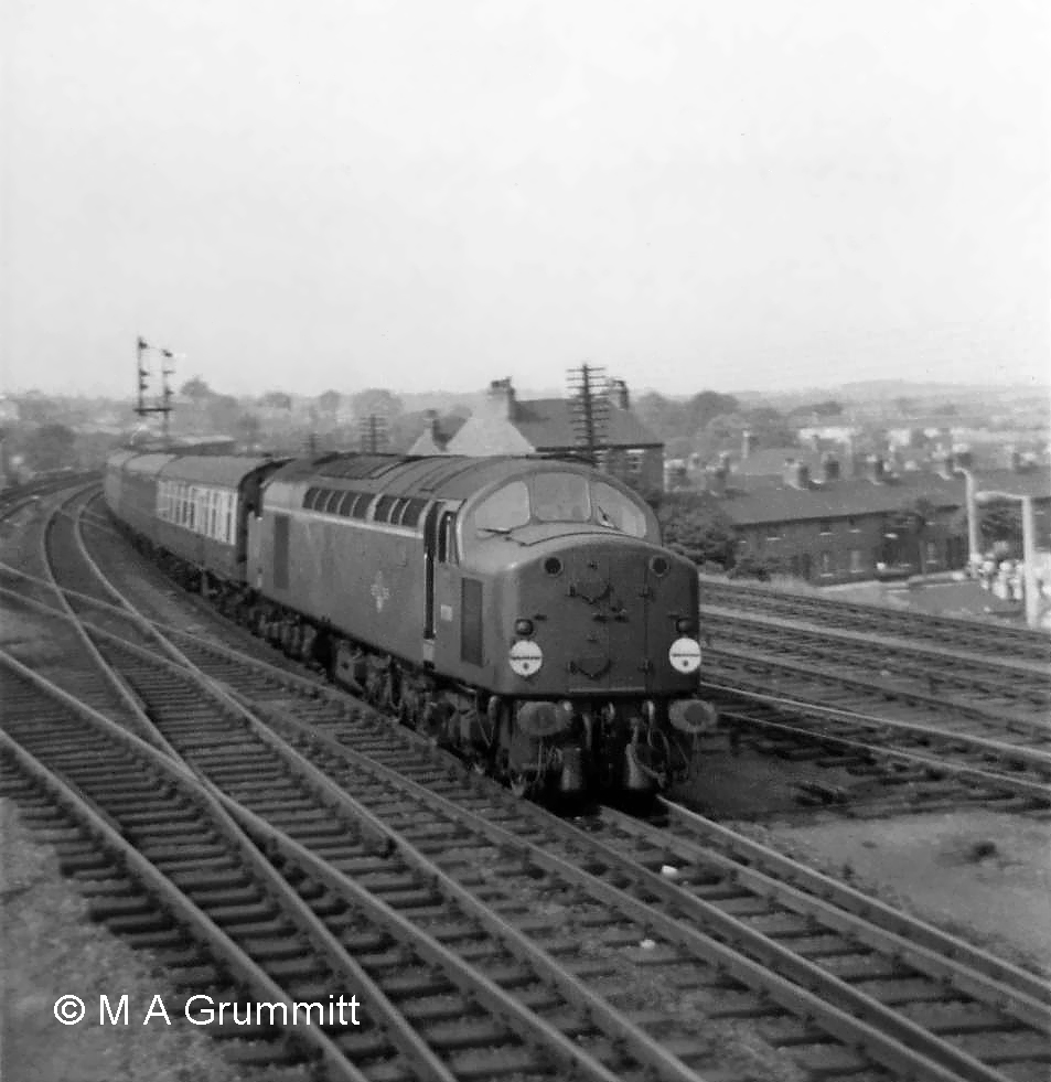 An English Electric Type 4 diesel electric locomotive. Photograph by Mick Grummitt.