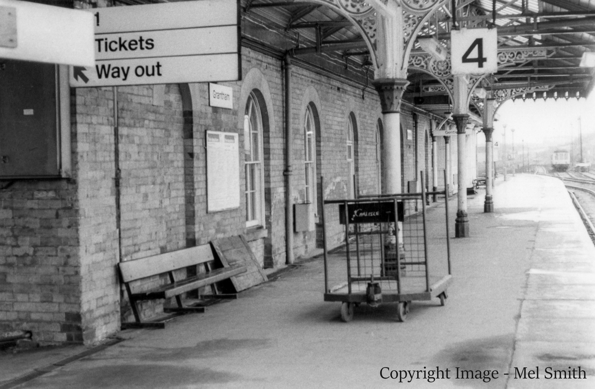 A general view of the northern end of platform 4 looking south. Copyright Image - Mel Smith