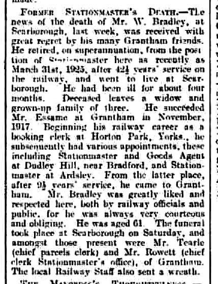 From The Grantham Journal of 13th November 1926. From The British Newspaper Archive?Opens in a new window Image © THE BRITISH LIBRARY BOARD. ALL RIGHTS RESERVED.