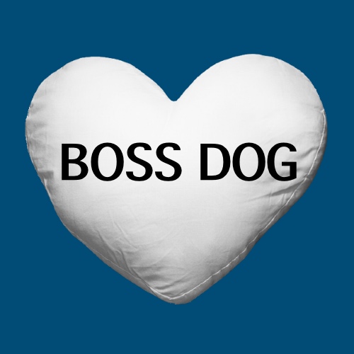 BOSS DOG HEART CUSHION