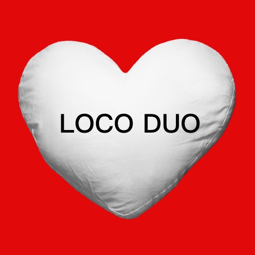 LOCO DUO  HEART CUSHION