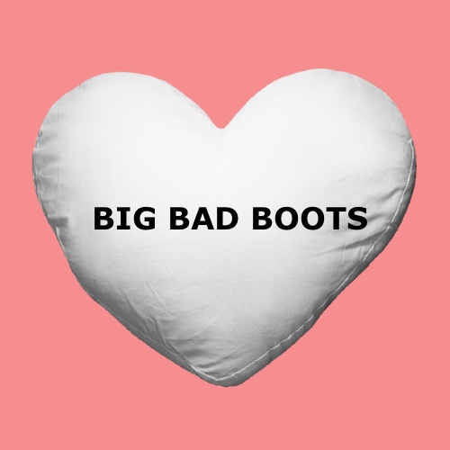 BAD BAD BOOTS HEART CUSHION