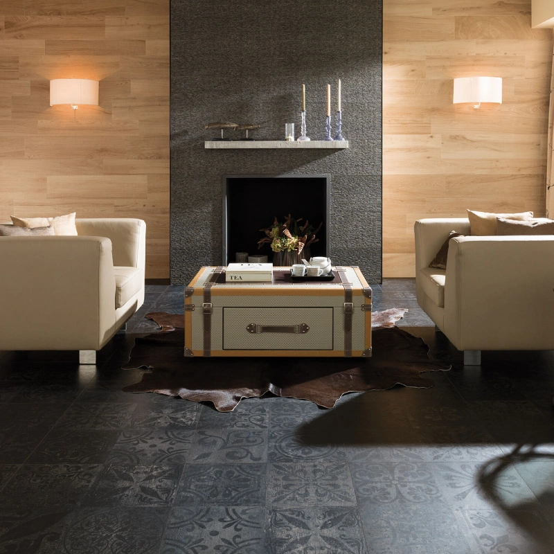 Porcelanosa Antique Black Tile 59.6cm x 59.6cm