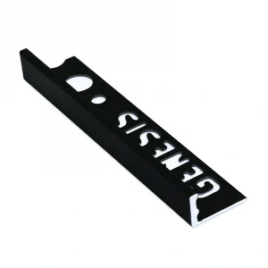 Aluminium Straight Edge Black Matt 10mm