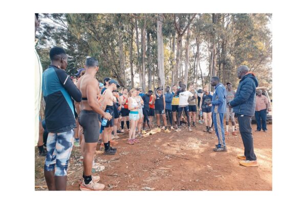 Coach Richard Mukche giving the order