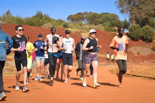 Group warm up at Kamariny Track