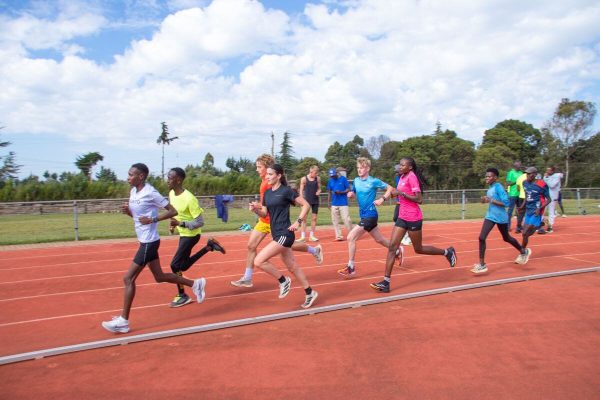Young Runners doing a Track Session in Iten