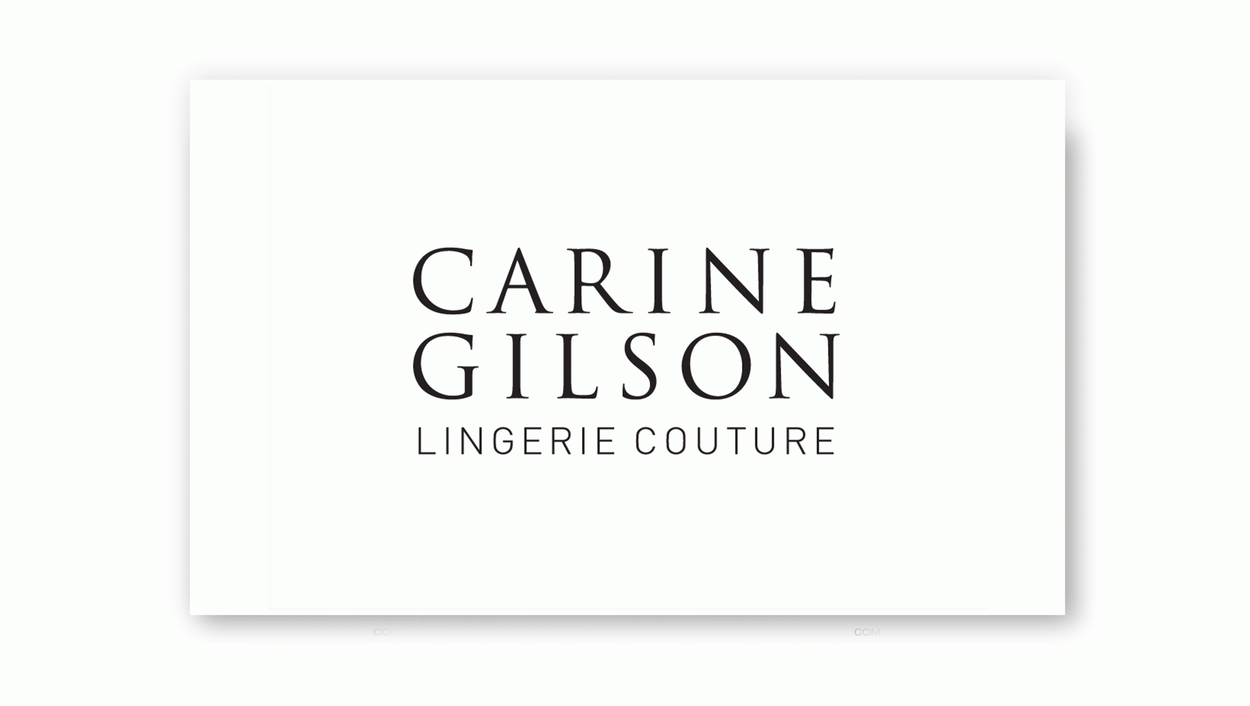 Création Carine Gilson de A à Z