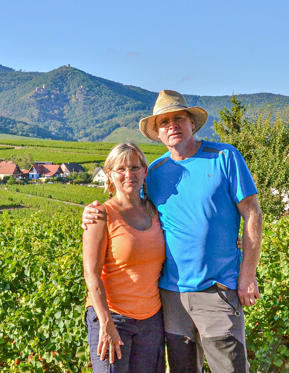 Författarna bakom Trampa vin - Rolf o Nina Fällström i Zellenberger