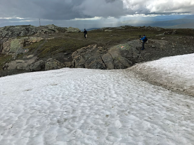 Vandring över snön