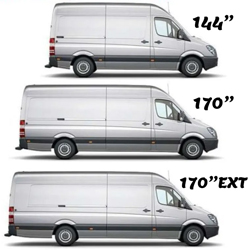 different white van sizes