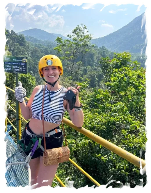 Zip line group trip la fortuna nature