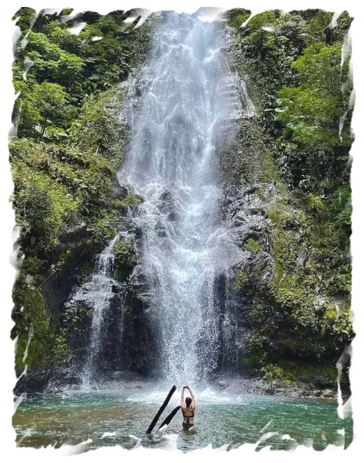 waterfall at El Silencio Hotel in Costa Rica