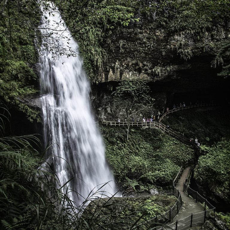 View of the Waterfall during the hike at the Natural Wonderland in Nantou. Copyright by Travelleben.com