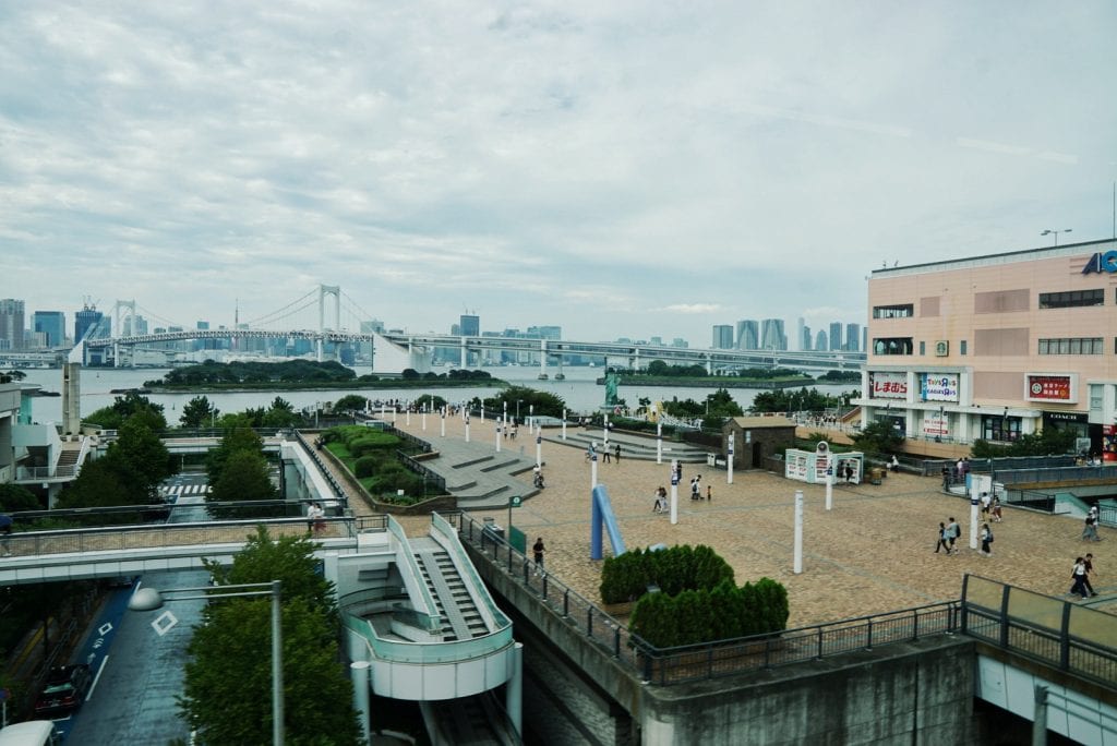 Hafen Tokyo mit Freiheitsstatue