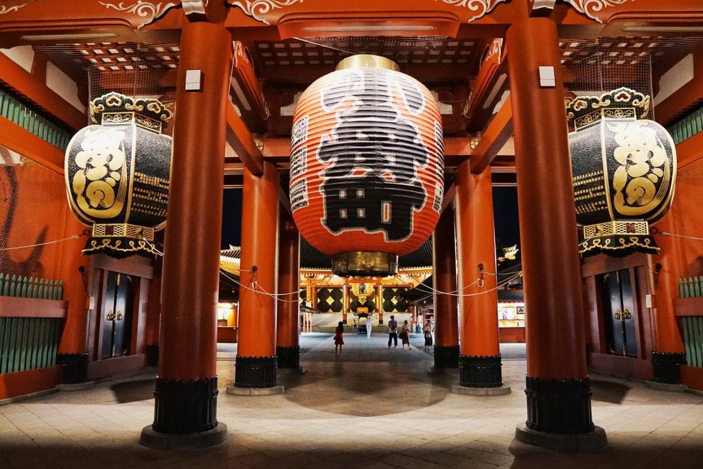 Lampinon im Asakusa Tempel