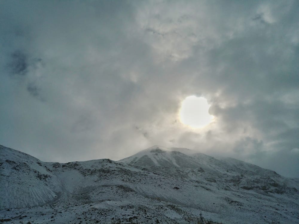 Berge im Mount Everest Basecamp