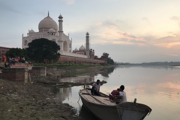 Taj Mahal - river view
