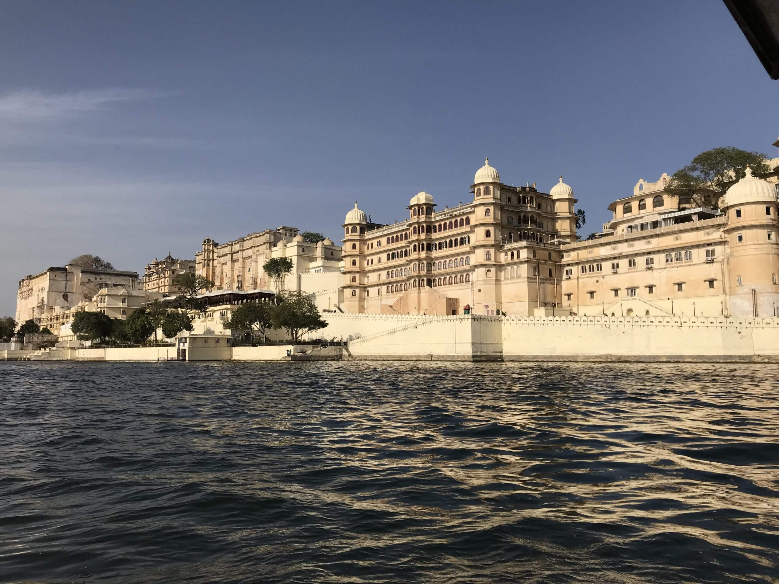 Udaipur waterfront with City Palace
