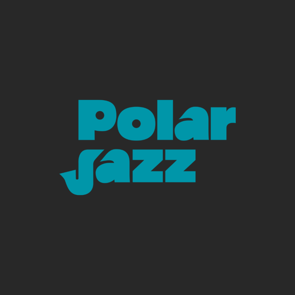 Polarjazz 2023. Logo og design av plakater, annonser, t-skjorte og hettegenser, bannere, samt innholdsproduksjon og sosiale medier.